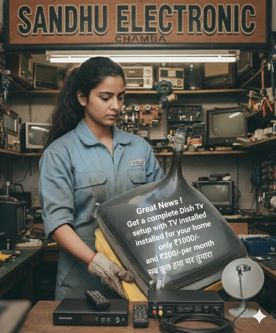 Great news! Get a complete Dish TV setup with TV installed for only Rs-1000- and Monthly Rs-200-Rent at your home